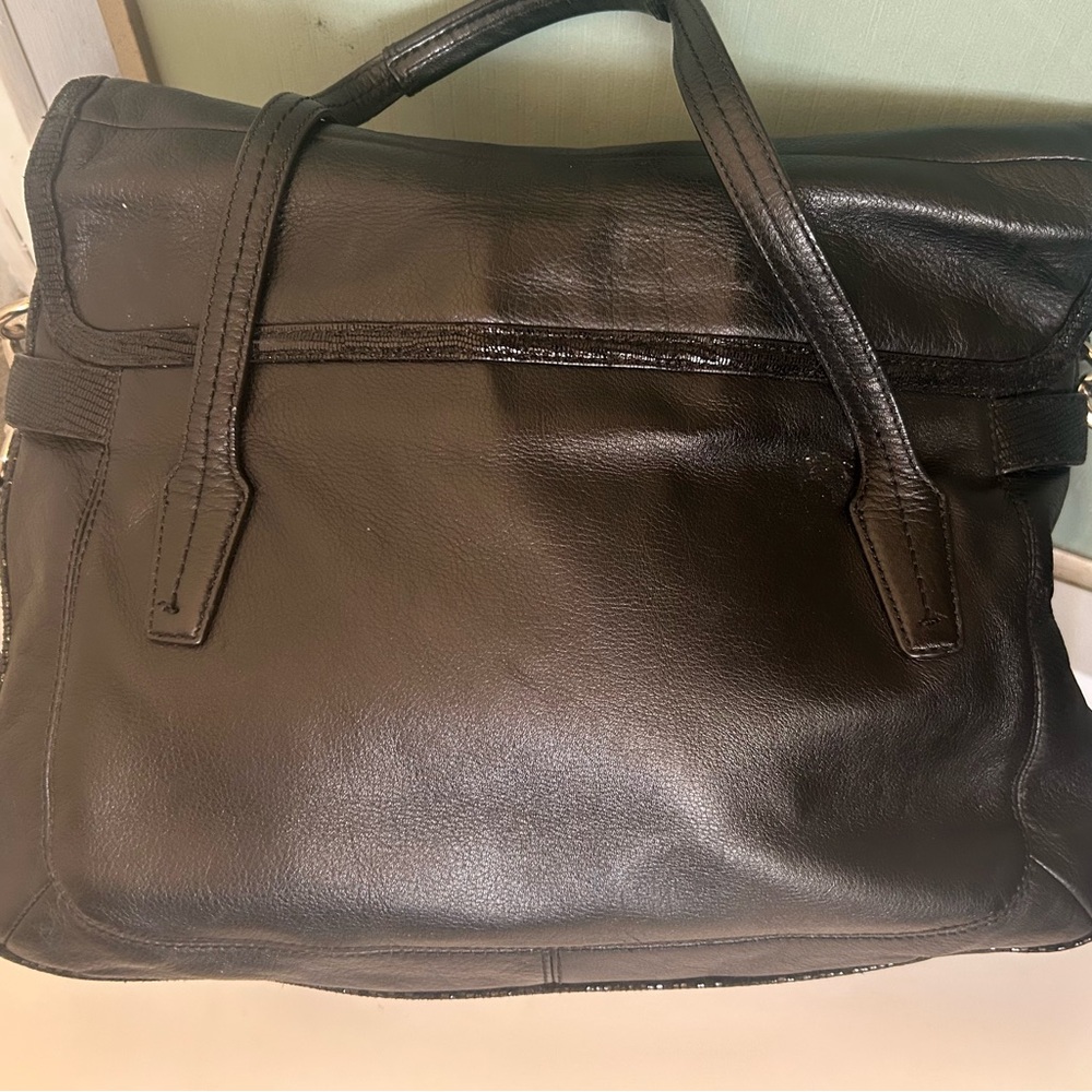 Coach Taylor Leather Satchel Black Shoulder Bag Crossbody F26781 - Picture 6 of 15